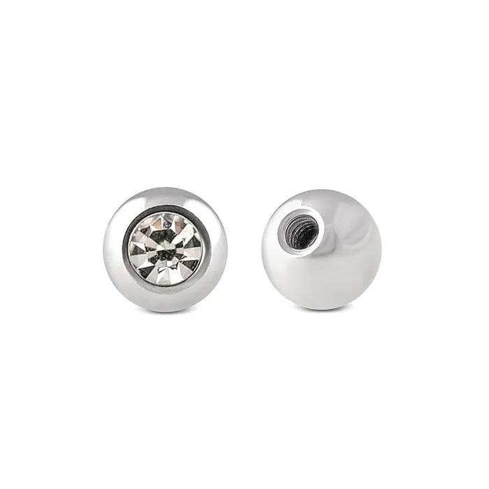 Male Sex Toys Painful Pleasures 18g16g Externally Threaded Bezel Set Jewel Replacement Ball Price Per 1