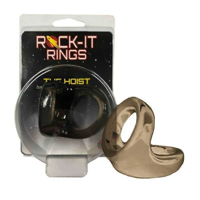 Male Sex Toys RockIt Rings The Hoist Cock Ball Ring Smoke RockIt Rings LLC
