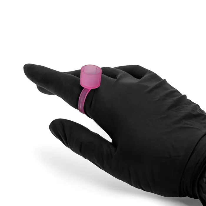 Male Sex Toys Saferly Cosmetic Ink Cup Holder Finger Ring Pink Bag of 50