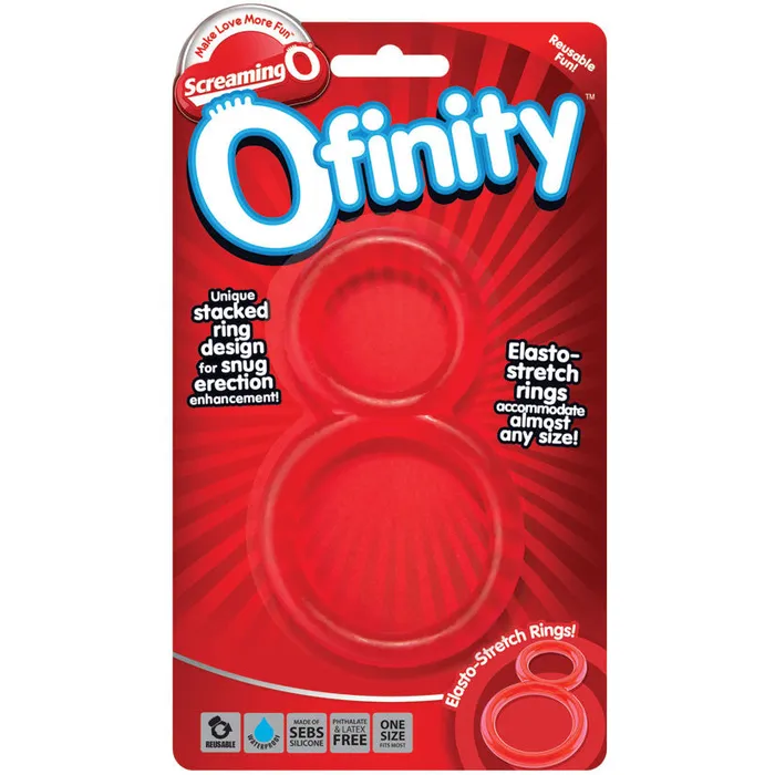 Male Sex Toys ScreamingO Screaming O Ofinity Silicone Double Penis Cock Ring Red Male Sex Toys ScreamingO Screaming O Ofinity Silicone Double Penis Cock Ring Red
