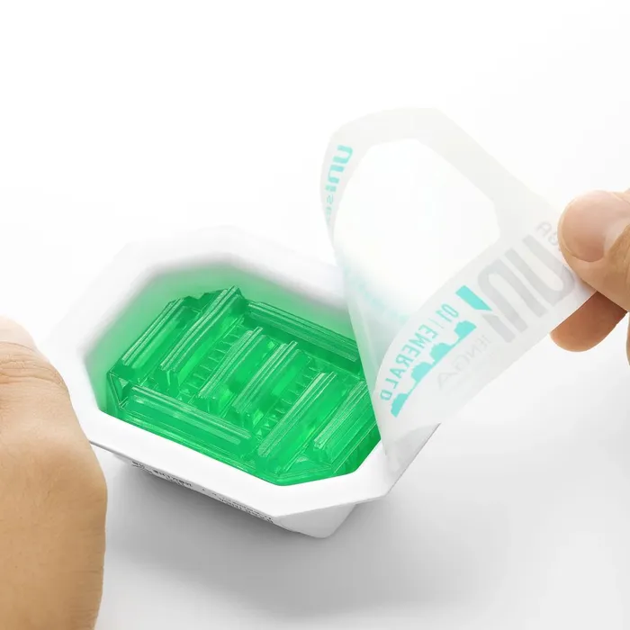 Male Sex Toys Tenga Tenga Uni Emerald Textured Finger Sleeve for Stroking and Clit Massage