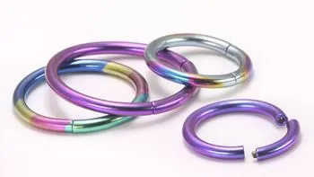 Male Sex Toys Tilum 16g Anodized Titanium Segment Ring Price Per 1 Tilum