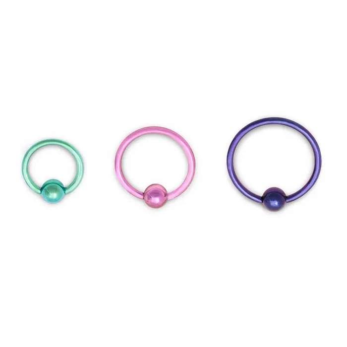 Male Sex Toys Tilum 18g Annealed Titanium Fixed Bead Ring Price Per 1 Tilum