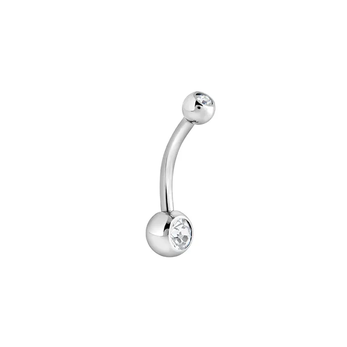 Male Sex Toys Tilum Tilum 14g 716 Crystal Jewel Ball Internally Threaded Titanium Belly Button Ring