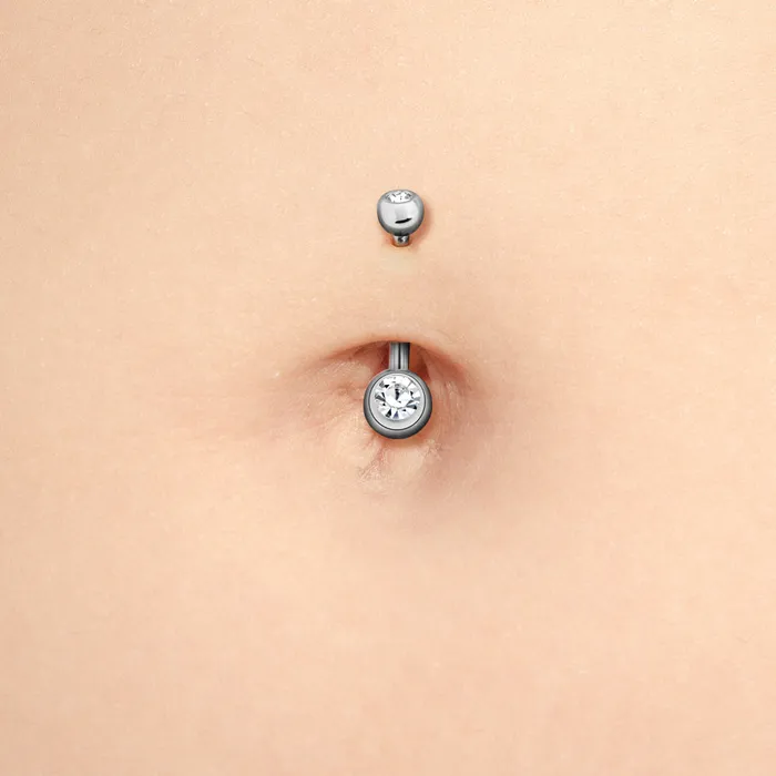 Male Sex Toys Tilum Tilum 14g 716 Crystal Jewel Ball Internally Threaded Titanium Belly Button Ring