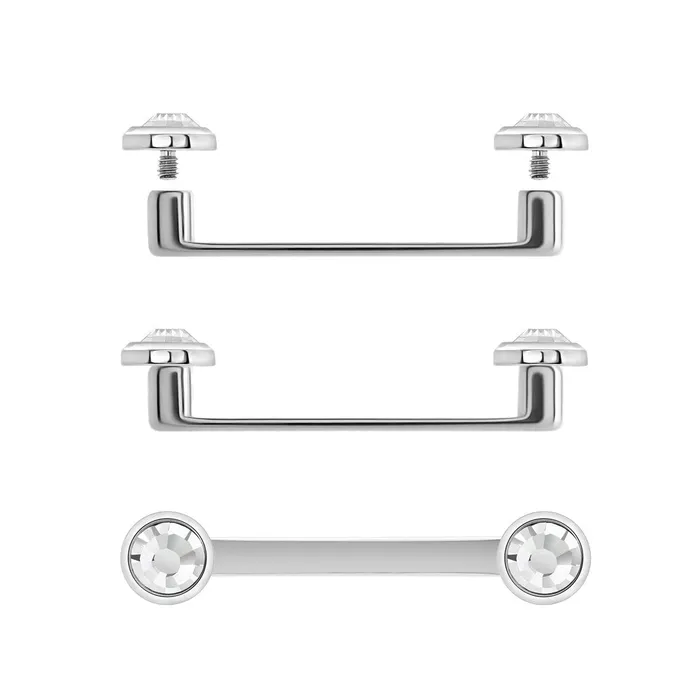Male Sex Toys Tilum Tilum 14g Internally Threaded Flat Titanium Surface Barbell with 2mm Rise Price Per 1