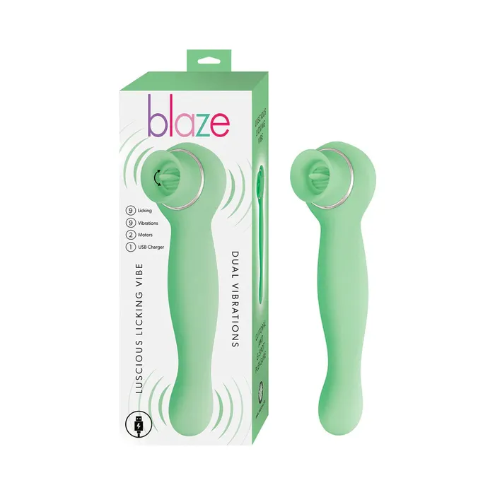 Nasstoys Female Sex Toys Luscious Licker Double Ended Licking GSpot Vibrator Mint Green