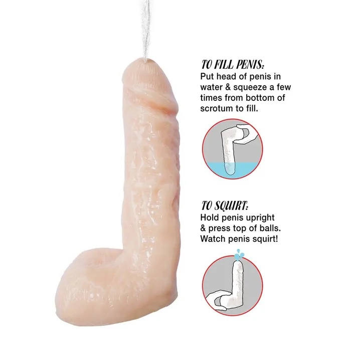 Nasstoys Natural Realskin 6 Inch Squirting Dildo with Harness Vanilla Dildos