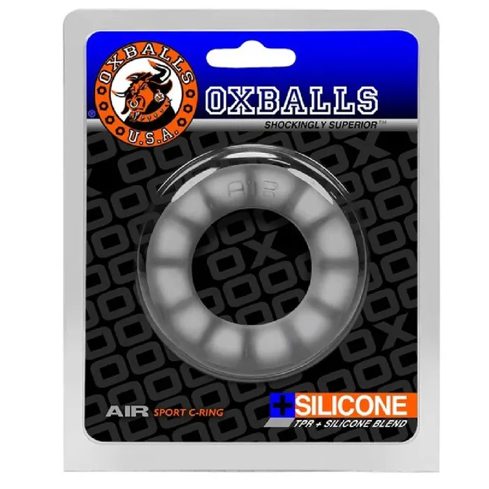 Oxballs Air Flow Light Stretchy Cock Ring Clear Oxballs Male Sex Toys