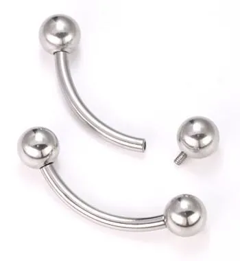 Painful Pleasures 12g Internal Steel Bent Barbell Price Per 1 Male Sex Toys