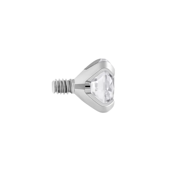 Painful Pleasures 14g 12g Internally Threaded Crystal or Black ProngSet Round Jewel Top Price Per 1 Anal
