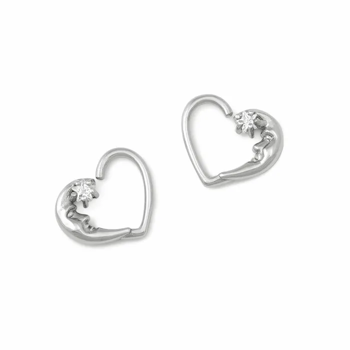 Painful Pleasures 16g Crystal Star Moon Bendable Heart Ear Jewelry Price Per 2 Dildos Painful Pleasures 16g Crystal Star Moon Bendable Heart Ear Jewelry Price Per 2 Dildos