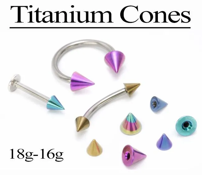 Painful Pleasures 18g16g Externally Threaded Titanium Cone Price Per 1 Vibrators Painful Pleasures 18g16g Externally Threaded Titanium Cone Price Per 1 Vibrators