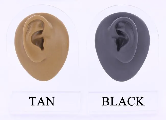 Painful Pleasures Anal Silicone Right Ear Plug Display Tan Body Bit Version 1