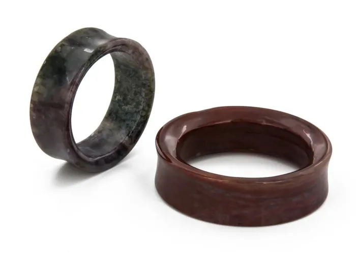 Painful Pleasures Carnelian Red Agate Stone Double Flare Tunnel Price Per 1 Vibrators