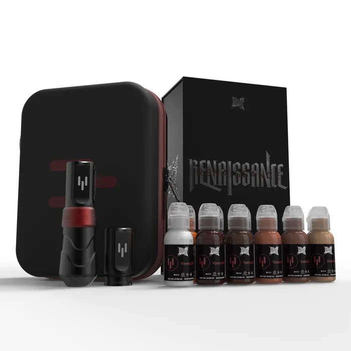 Painful Pleasures Couples FK Irons x World Famous Yomico Special Edition Flux Max Machine Renaissance Ink Kit Painful Pleasures Couples FK Irons x World Famous Yomico Special Edition Flux Max Machine Renaissance Ink Kit