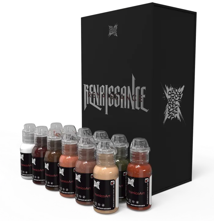 Painful Pleasures Couples FK Irons x World Famous Yomico Special Edition Flux Max Machine Renaissance Ink Kit