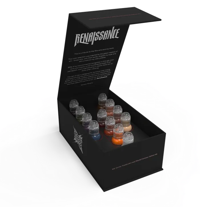 Painful Pleasures Couples FK Irons x World Famous Yomico Special Edition Flux Max Machine Renaissance Ink Kit