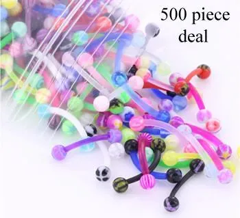Painful Pleasures Dildos 16g 38 Eyebrow PTFE Bent Barbells with Acrylic Balls Price Per 500 Painful Pleasures Dildos 16g 38 Eyebrow PTFE Bent Barbells with Acrylic Balls Price Per 500