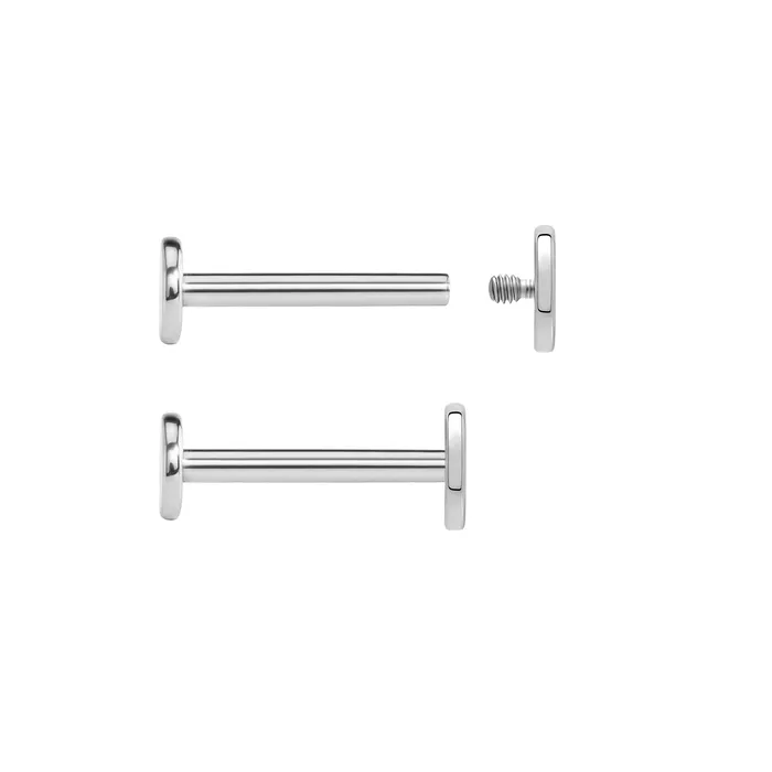 Painful Pleasures Male Sex Toys 14g 12g Internally Threaded Flat Steel Disc Price Per 1
