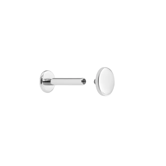 Painful Pleasures Male Sex Toys 14g 12g Internally Threaded Flat Steel Disc Price Per 1