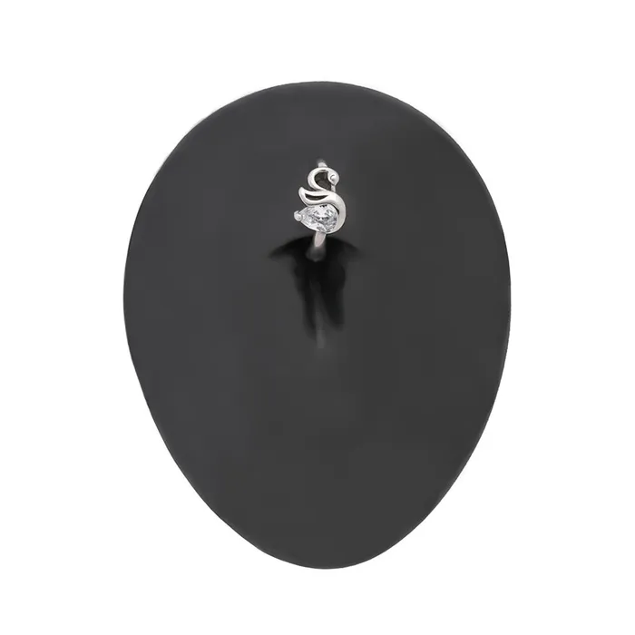 Painful Pleasures Male Sex Toys 14g 38 Crystal Jeweled Swan Steel Clicker