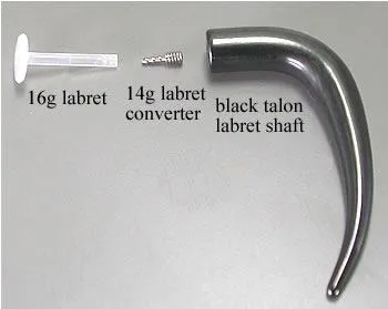 Painful Pleasures Male Sex Toys 16g BioPlastic Threadless Labret Post Pick Size Price Per 1