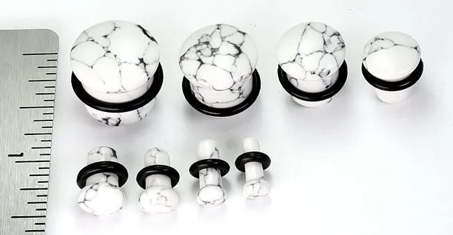 Painful Pleasures Top Hat WHITE PINE STONE Plug with Black Oring 8g 916 Price Per 1 Anal