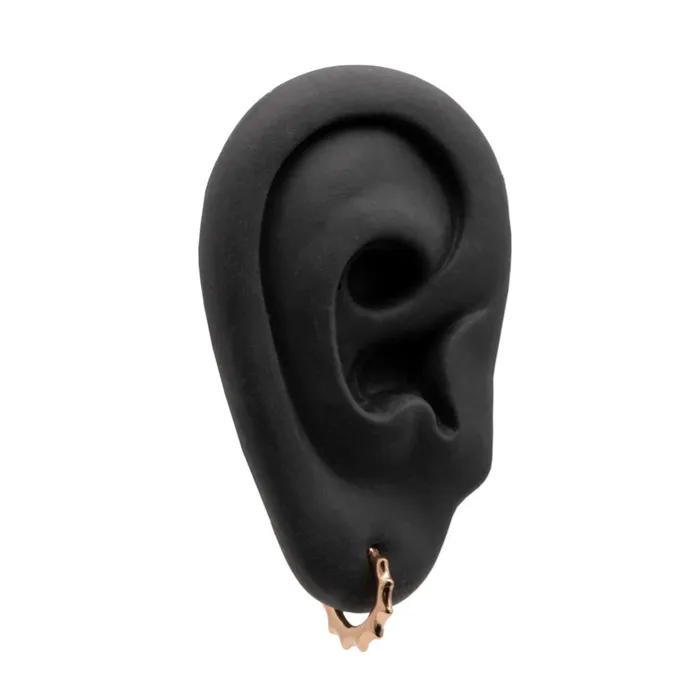 Painful Pleasures Vibrators 16g PVD Coated Webbed Septum Clicker