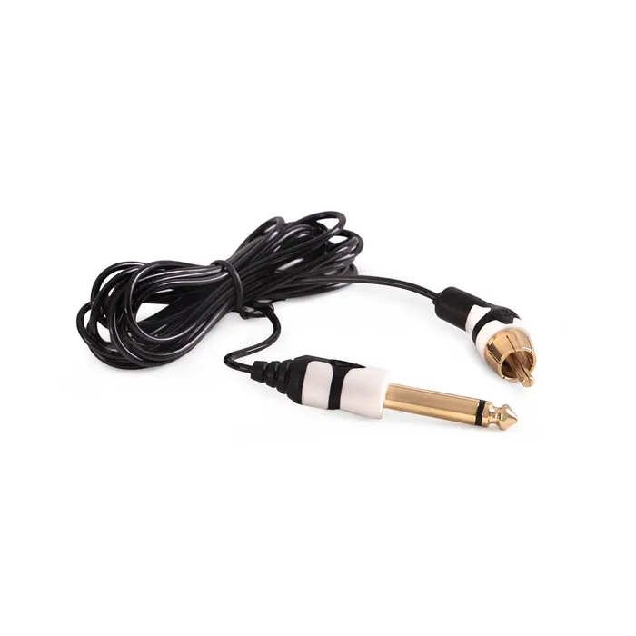 Peak Anal Peak Ultra 45 Angle RCA Cord 65 BlackWhite Price Per 1