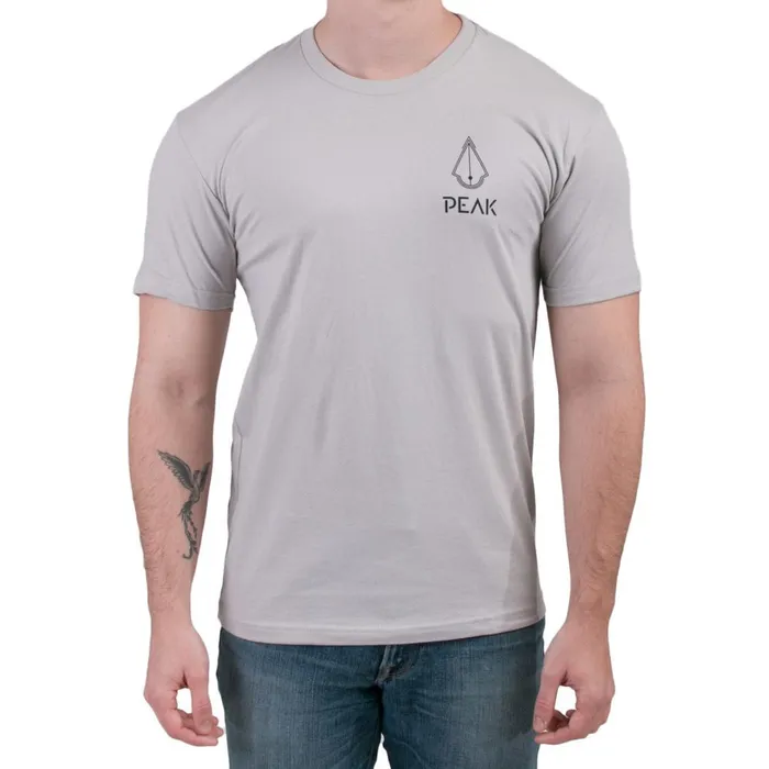 Peak Dildos Peak Needle Quartz Unisex Light Grey Tee