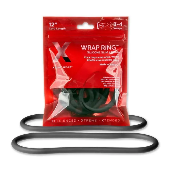 Perfect Fit Brand Inc Perfect Fit Brand XPLAY GEAR Wrap Ring Slim 12 2 Pack Male Sex Toys Perfect Fit Brand Inc Perfect Fit Brand XPLAY GEAR Wrap Ring Slim 12 2 Pack Male Sex Toys