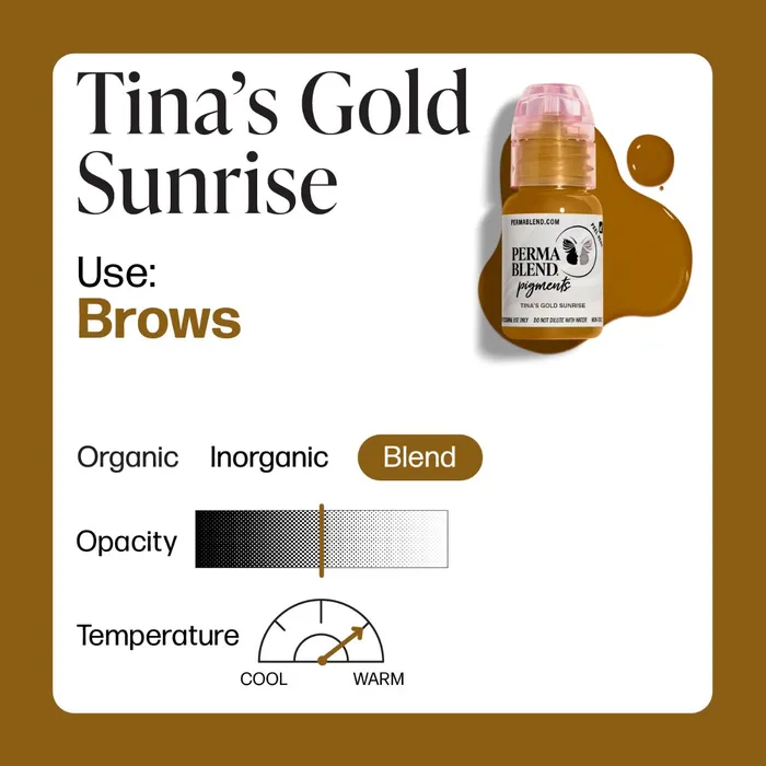 Perma Blend Tinas Gold Sunrise Perma Blend Pick Size Vibrators
