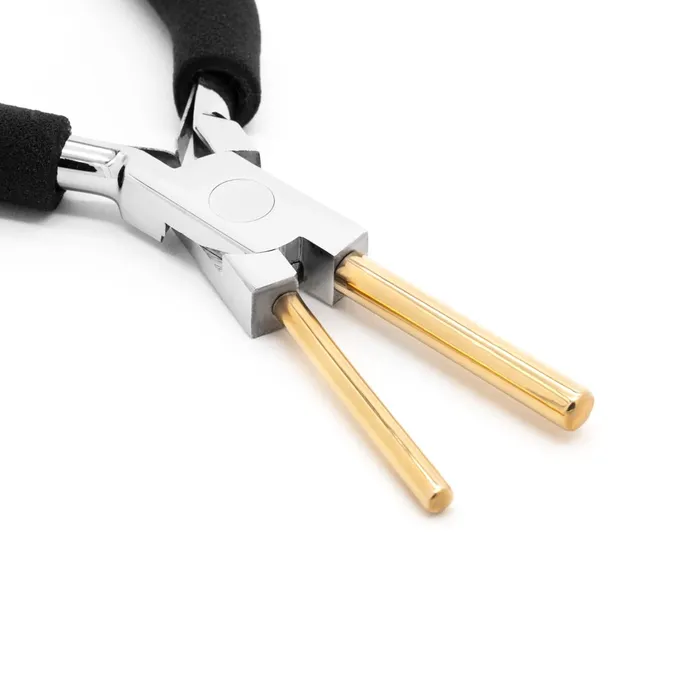 Pierced Tools Bail Forming Pliers 634 with Brass Tips and Black Grip Male Sex Toys