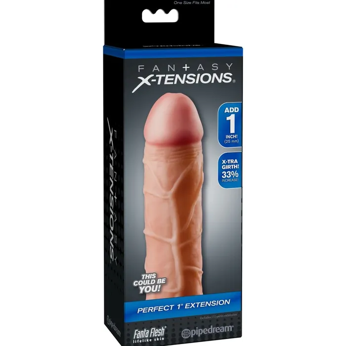 Pipedream Products Anal Fantasy Xtensions Perfect 1 inch Extension Vanilla