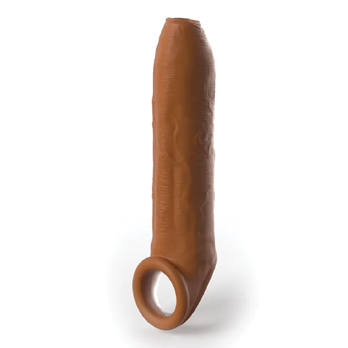 Pipedream Products Male Sex Toys Fantasy Uncut 7 Inch Silicone Penis Extension with Ball Strap Caramel Pipedream Products Male Sex Toys Fantasy Uncut 7 Inch Silicone Penis Extension with Ball Strap Caramel