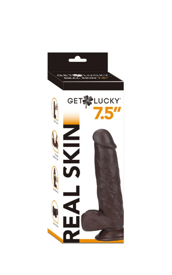 Pleasher Spot Dildos Get Lucky 75 Real Skin Dildo