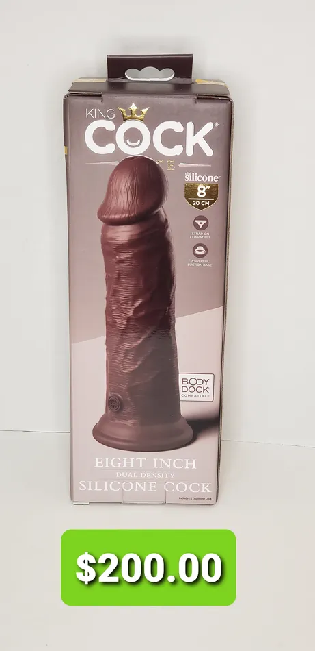 Pleasher Spot Dildos King Cock Elite 8 inch Silicone Cock