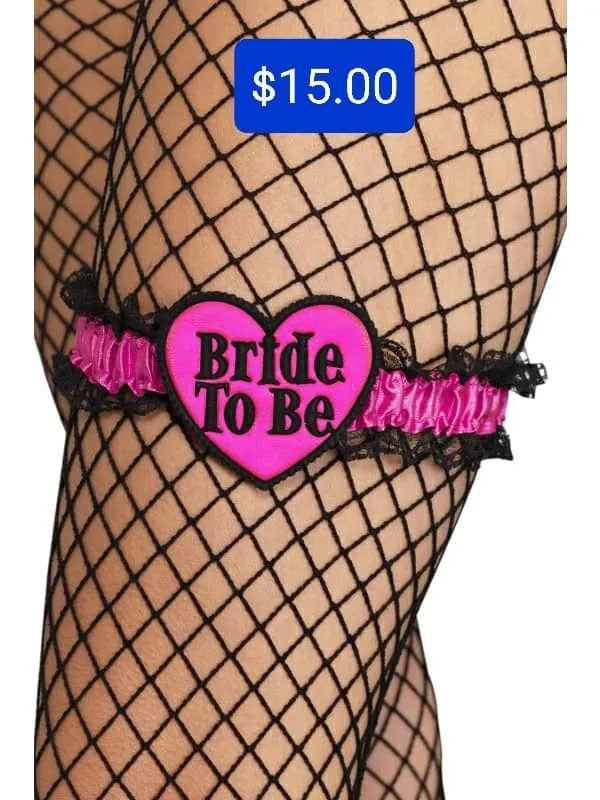 Pleasher Spot Vibrators Bride to Be Garter