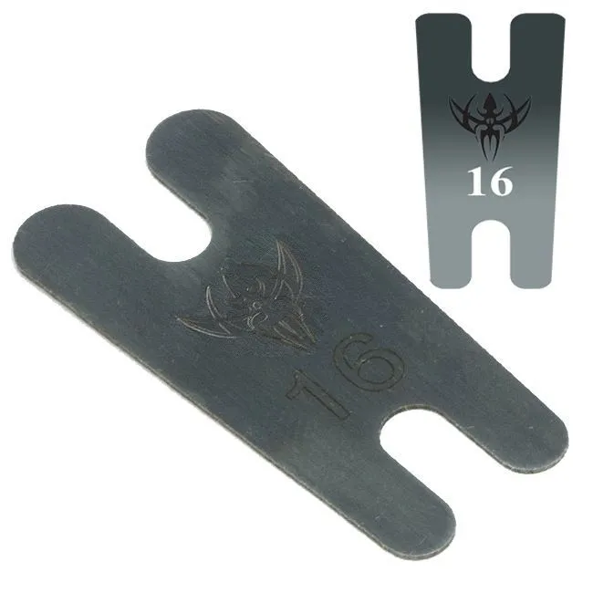 Precision Anal 016 Thick Tapered Blue Carbon Steel Back Spring