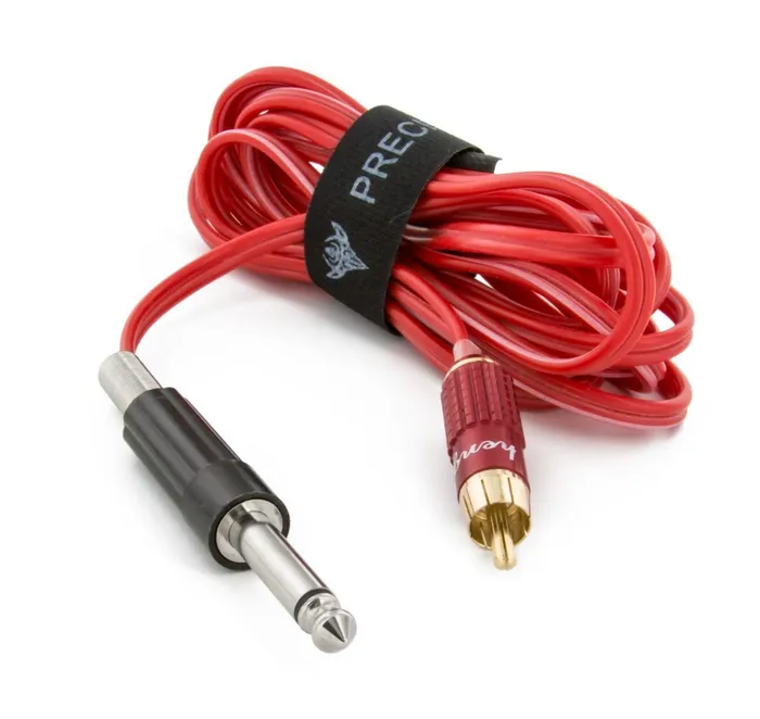 Precision Anal Polarized Silicone Wire Red RCA Cord 8 ft