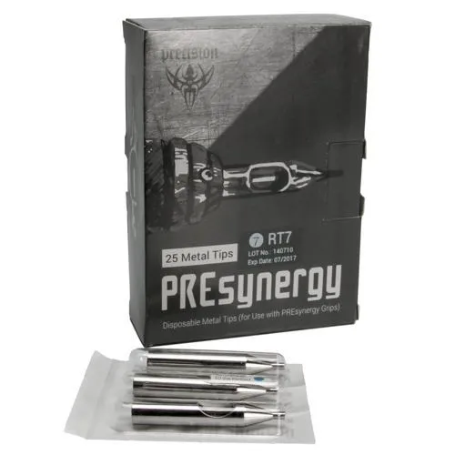 Precision Couples PREsynergy Disposable Metal Sterilized Tips Box of 25