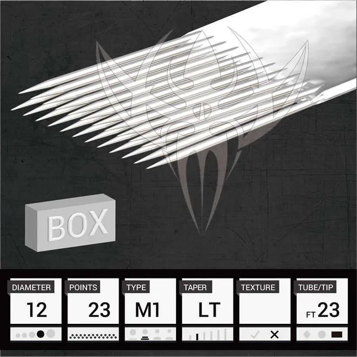 Precision Needles Female Sex Toys 12 Standard Magnum Precision Needles Box of 50 Premade Sterilized Tattoo Needles