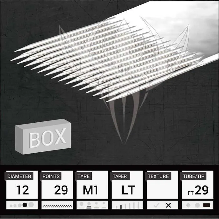 Precision Needles Female Sex Toys 12 Standard Magnum Precision Needles Box of 50 Premade Sterilized Tattoo Needles