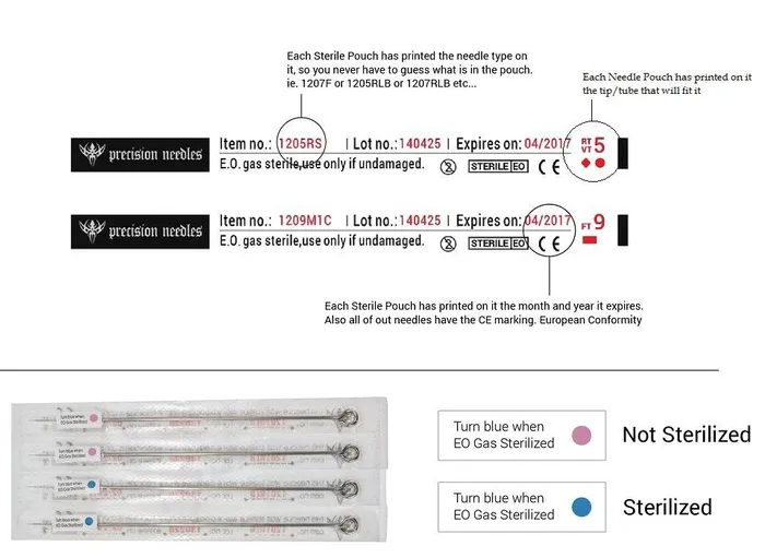 Precision Needles Female Sex Toys 12 Standard Magnum Precision Needles Box of 50 Premade Sterilized Tattoo Needles