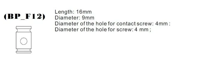 Precision Vibrators Copper Front Binding Post M4 Metric Version 3