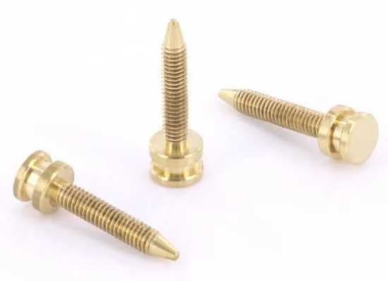 Precision Vibrators Short Brass Contact Screw M4 Metric Version 5