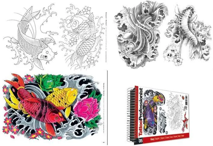 Professional Series 5 Tattoo Book of Koi Fish Carp Karpfen Carpe Karpit Karpar etc 3ntini Male Sex Toys Professional Series 5 Tattoo Book of Koi Fish Carp Karpfen Carpe Karpit Karpar etc 3ntini Male Sex Toys