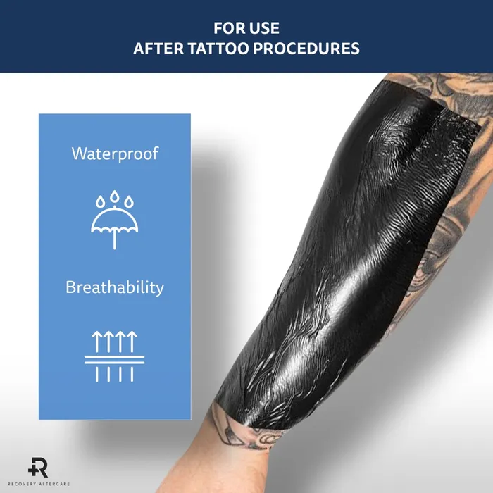 Recovery Derm Shield 10 x 8 Yard Roll Black Recovery Anal