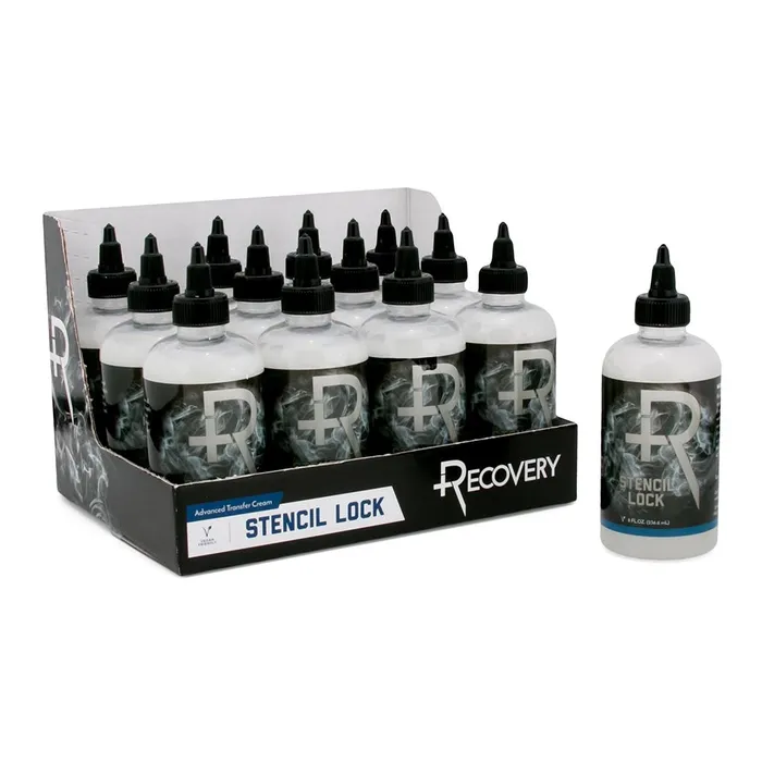 Recovery Stencil Lock 8oz Bottle Recovery Dildos